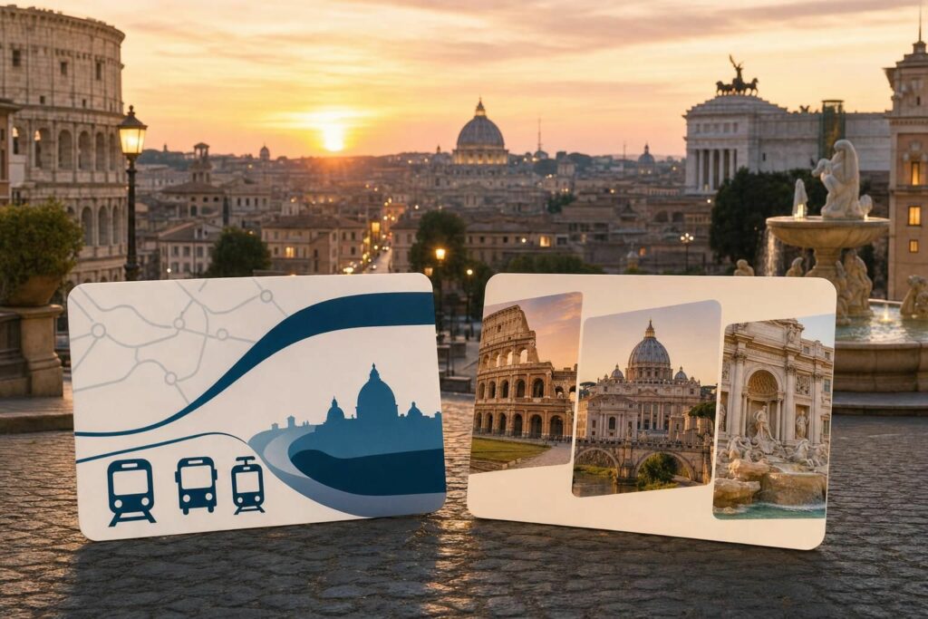 découvrez les différences entre le rome transport pass et l'omnia card pour choisir le pass idéal et optimiser votre visite à rome en 2026.